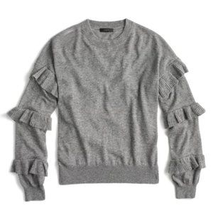 J.Crew Ruffle Sleeved Sweater